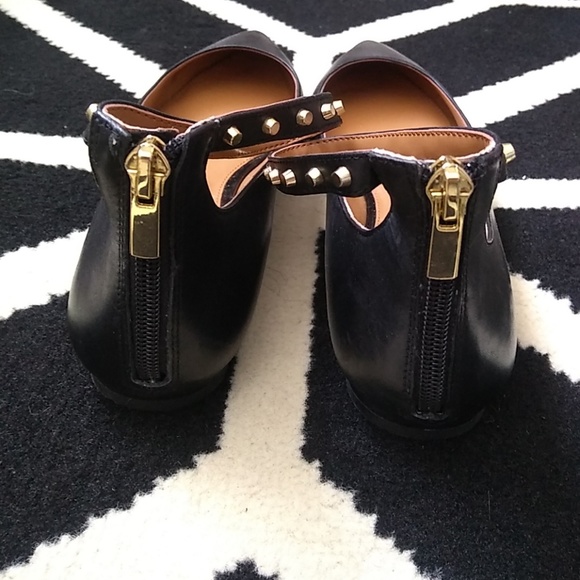 Banana Republic leather studded ankle strap flats - Picture 4 of 6